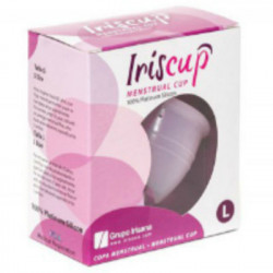 IRISCUP - COPA MENSTRUAL ROSA GRANDE + BOLSA ESTERILIZADORA GRATIS