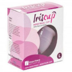 IRISCUP - COPA MENSTRUAL ROSA GRANDE + BOLSA ESTERILIZADORA GRATIS