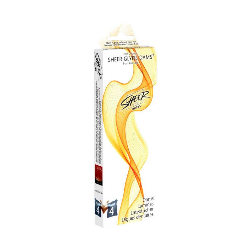 SHEER GLYDE - DAMS LAMINAS LÁTEX SEXO ORAL COLA