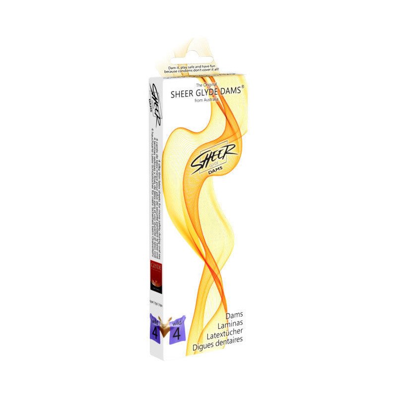 SHEER GLYDE - LÁMINAS DE DAMS SEXO ORAL CON MORAS SILVESTRES