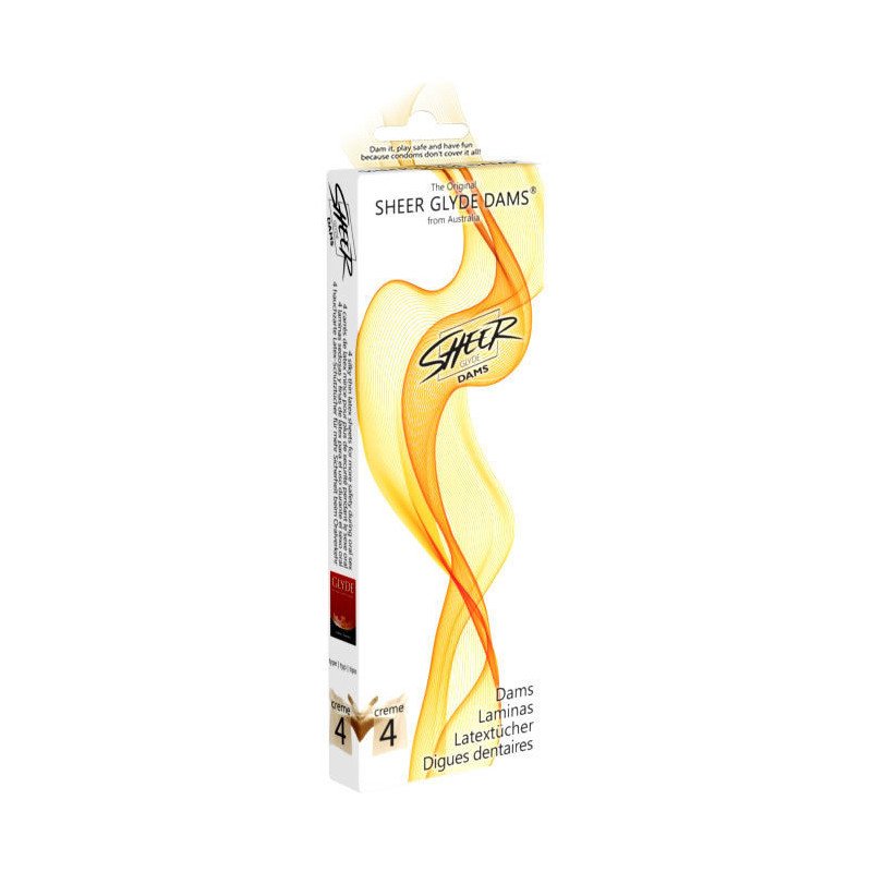 SHEER GLYDE - LÁMINAS DE LÁTEX PARA SEXO ORAL CON VENILLA