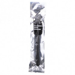 ALL BLACK - DUCHA ANAL DE SILICONA CON BRAZA DE 27 CM