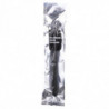 ALL BLACK - DUCHA ANAL DE SILICONA CON BRAZA DE 27 CM