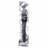 TODO NEGRO - DUCHA ANAL DE SILICONA CON BRAZA DE 27 CM
