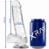 RADIOGRAFÍA - PENE TRANSPARENTE CON TESTÍCULOS 18,5 CM -O- 3,8 CM