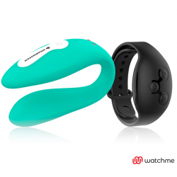 WEARWATCH - VIBRADOR DE DOBLE TECNOLOGÍA WATCHME AGUAMARINA / AZABACHE