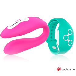 WEARWATCH - WATCHME VIBRATOR DE DOBLE TECNOLOGÍA FUCSIA / AGUA DE MAR