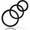 JUGUETES PARA ADICTOS - JUEGO DE ANILLOS PARA PENE NEGRO