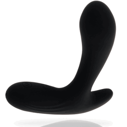 JUGUETES PARA ADICTOS - MASAJEADOR ANAL NEGRO VIBRADOR