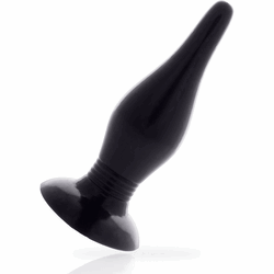 ADDICTED TOYS LOCKED - TAPÓN ANAL DE 14,5 CM NEGRO