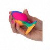 CALEXOTICS - TAPÓN ANAL MEDIANO CON ESTAMPADO TIE-DYE Y DESCABELLADO