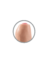 KING COCK DILDO REALISTICO UNCUT NATURAL 17 CM