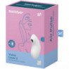 SATISFACTOR - AMANTE DE LA VULVA 2 ESTIMULADOR Y VIBRADOR DE PULSOS DE AIRE BLANCO