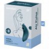 SATISFACTOR - AMANTE DE LA VULVA 1 ESTIMULADOR Y VIBRADOR DE PULSOS DE AIRE AZUL