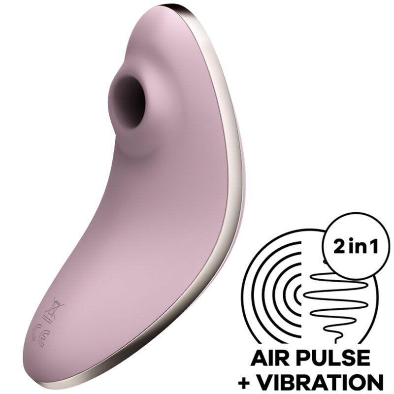 SATISFACTOR - AMANTE DE LA VULVA 1 ESTIMULADOR Y VIBRADOR DE PULSOS DE AIRE VIOLETA