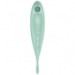 SATISFYER TWIRLING PRO+ ESTIMULADOR Y VIBRADOR - VERDE