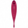 SATISFYER TWIRLING PRO+ ESTIMULADOR Y VIBRADOR - ROJO