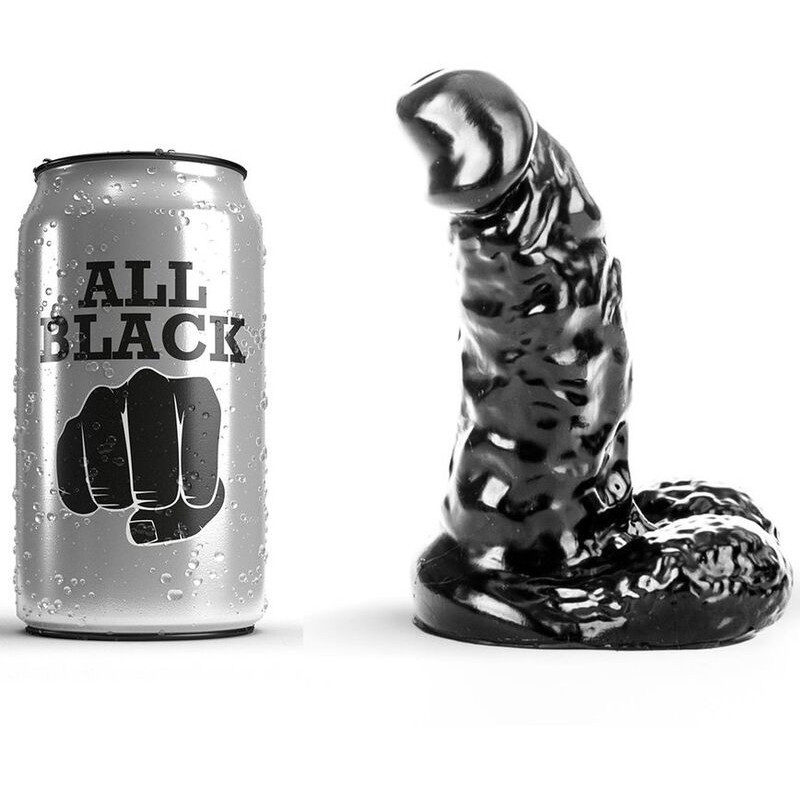 ALL BLACK - DILDO DE 13 CM