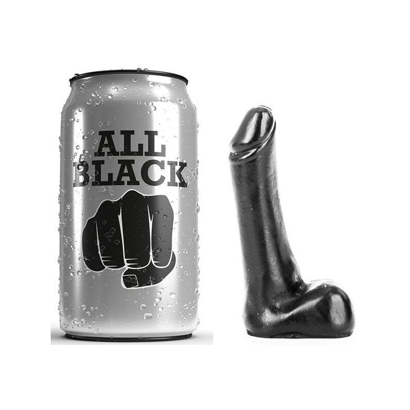 ALL BLACK - DILDO DE 9 CM