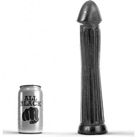 ALL BLACK PLUG DILDO 31CM