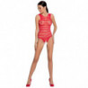 PASSION - MUJER BS086 BODY STOCK ROJO TALLA ÚNICA