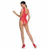 PASSION - MUJER BS086 BODY STOCK ROJO TALLA ÚNICA
