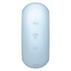 SATISFACTOR - PRO TO GO 3 ESTIMULADOR Y VIBRADOR DE DOBLE PULSO DE AIRE AZUL