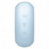 SATISFACTOR - PRO TO GO 3 ESTIMULADOR Y VIBRADOR DE DOBLE PULSO DE AIRE AZUL