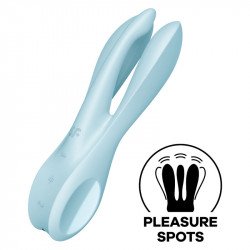SATISFACTOR - TRÍO 1 VIBRADOR AZUL