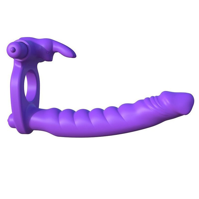 FANTASY C-RINGZ - VIBRADOR DOBLE DE SILICONA CON FORMA DE CONEJO