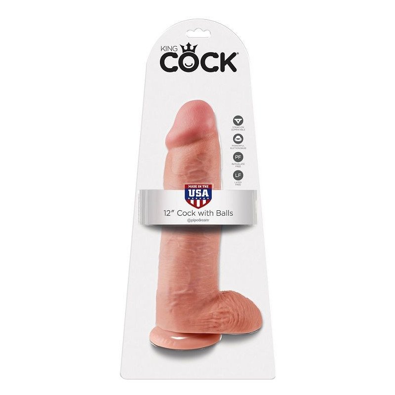KING COCK 12" PENE REALISTICO NATURAL 30.48 CM