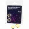 TALOKA - 2 BOLAS BRASILEÑAS CON GEL VIBRATORIO Y EFECTO CHOQUEO EXCITANTE