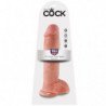 KING COCK - 11 DILDO DE CARNE CON TESTÍCULOS DE 28 CM
