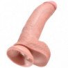 KING COCK - 9 DILDOS DE CARNE CON TESTÍCULOS 22,9 CM