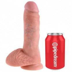 KING COCK - 8 DILDOS DE CARNE CON TESTÍCULOS 20,3 CM
