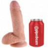 KING COCK - 7 DILDOS DE CARNE CON TESTÍCULOS 17,8 CM