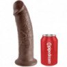 KING COCK - 10 DILDOS MARRONES 25,4 CM