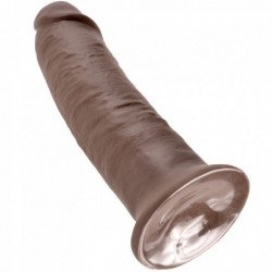 KING COCK - 10 DILDOS MARRONES 25,4 CM
