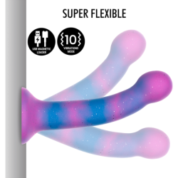 MYTHOLOGY - DILDO GALÁCTICO DION S - VIBRADOR COMPATIBLE CON TECNOLOGÍA INALÁMBRICA WATCHME