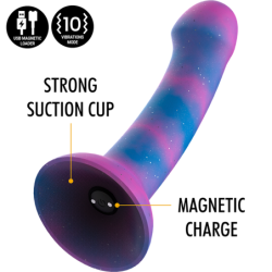 MITOLOGÍA - DILDO GALÁCTICO DION M - VIBRADOR COMPATIBLE CON TECNOLOGÍA INALÁMBRICA WATCHME