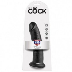 KING COCK 9" PENE NEGRO...