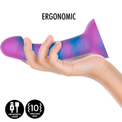 MITOLOGÍA - DILDO GALÁCTICO DION M - VIBRADOR COMPATIBLE CON TECNOLOGÍA INALÁMBRICA WATCHME