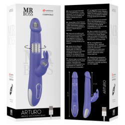 MR BOSS ARTURO VIBRATOR & ROTATOR COMPATIBLE CON WATCHME WIRELESS TECHNOLOGY