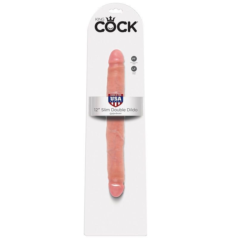 KING COCK - DILDO DOBLE DELGADO DE 30 CM