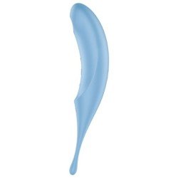 SATISFACTOR - ESTIMULADOR Y VIBRADOR DE PULSO DE AIRE GIRO PROFESIONAL AZUL