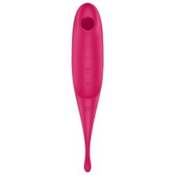 SATISFYER TWIRLING PRO ESTIMULADOR Y VIBRADOR - ROJO