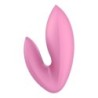 SATISFYER - VIBRADOR DE DEDOS LOVE RIOT ROSA