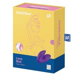 SATISFACTOR - VIBRADOR DE DEDOS LOVE RIOT MORADO