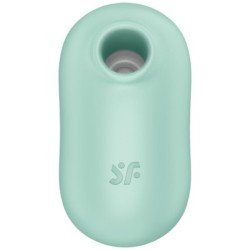 SATISFACTOR - PRO TO GO 2 ESTIMULADOR Y VIBRADOR DE DOBLE PULSO DE AIRE VERDE