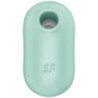 SATISFYER - PRO TO GO 2 ESTIMULADOR Y VIBRADOR DE DOBLE PULSO DE AIRE VERDE